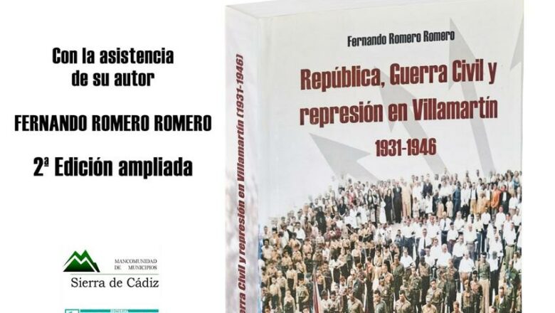 Presentación del libro <i>República, Guerra Civil y represión en Villamartín, 1931-1946</i>, de Fernando Romero Romero